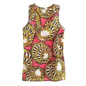 J. Crew Ratti Electric Kiwi Tank Top